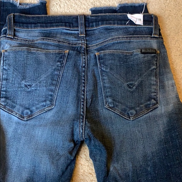Hudson size 26 jeans skinny ripped knees - Picture 3 of 3